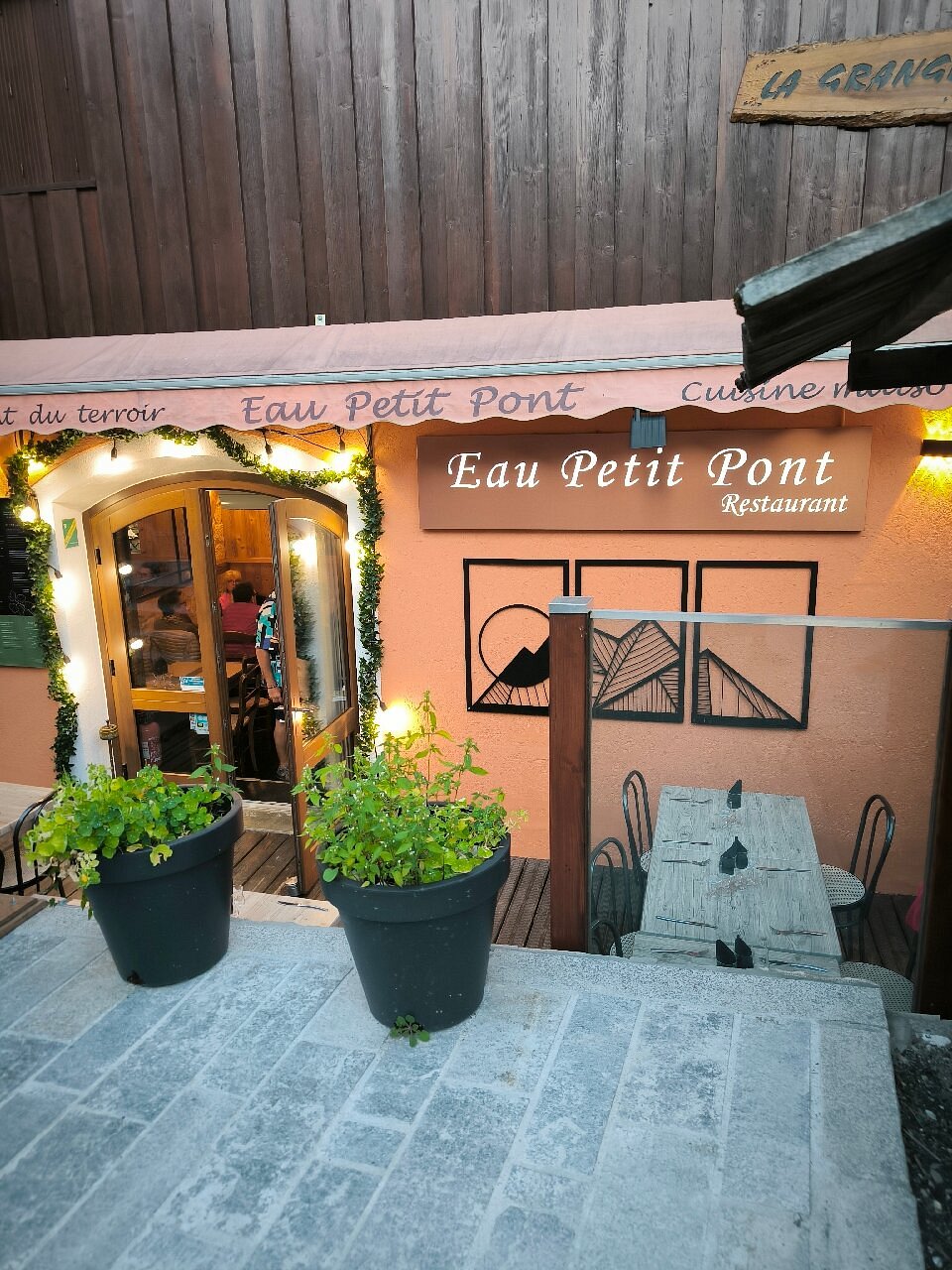 Façade du restaurant